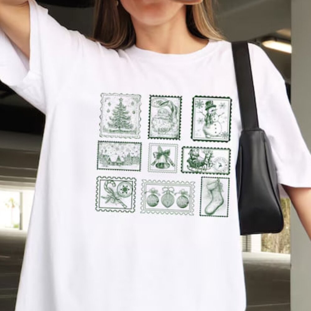 Retro Christmas Shirt, Cute Christmas Shirt, Matching Christmas Shirt - Picture 1 of 4